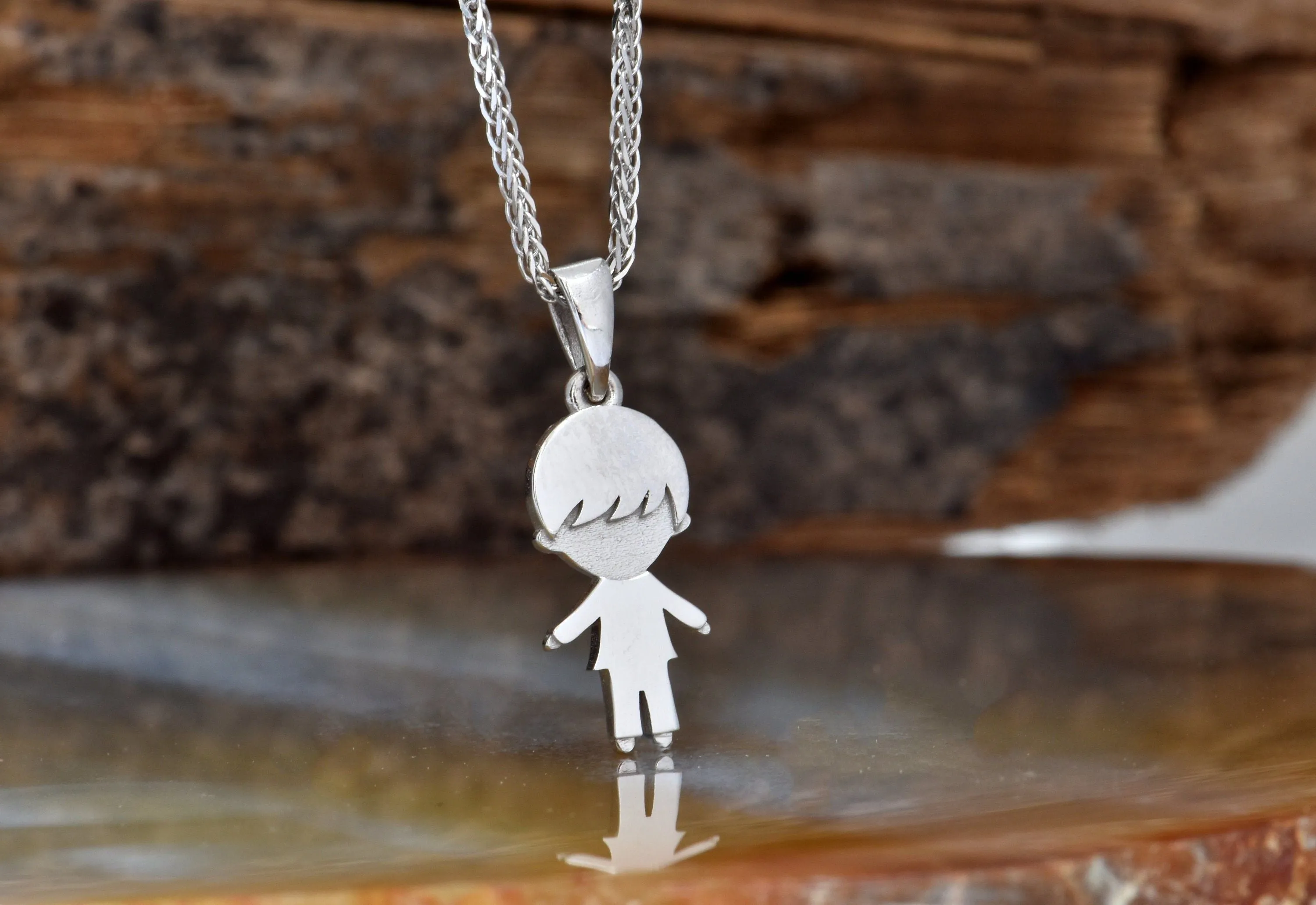 Baby boy personalized necklace