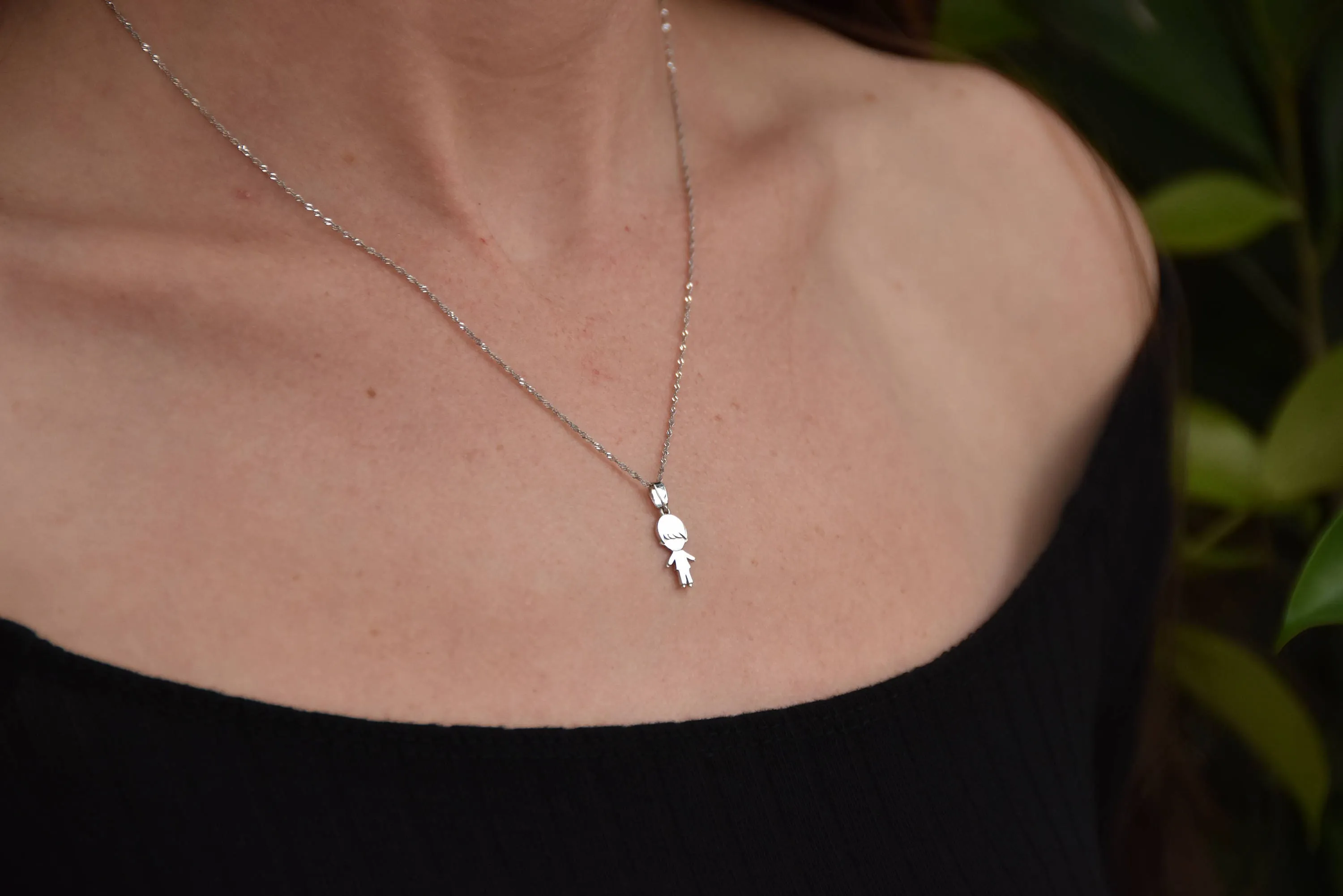 Baby boy personalized necklace