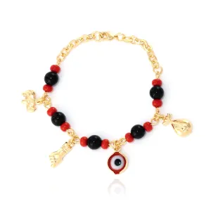 Baby Red and Black Lucky Charm Bracelet for Evil Eye Protection