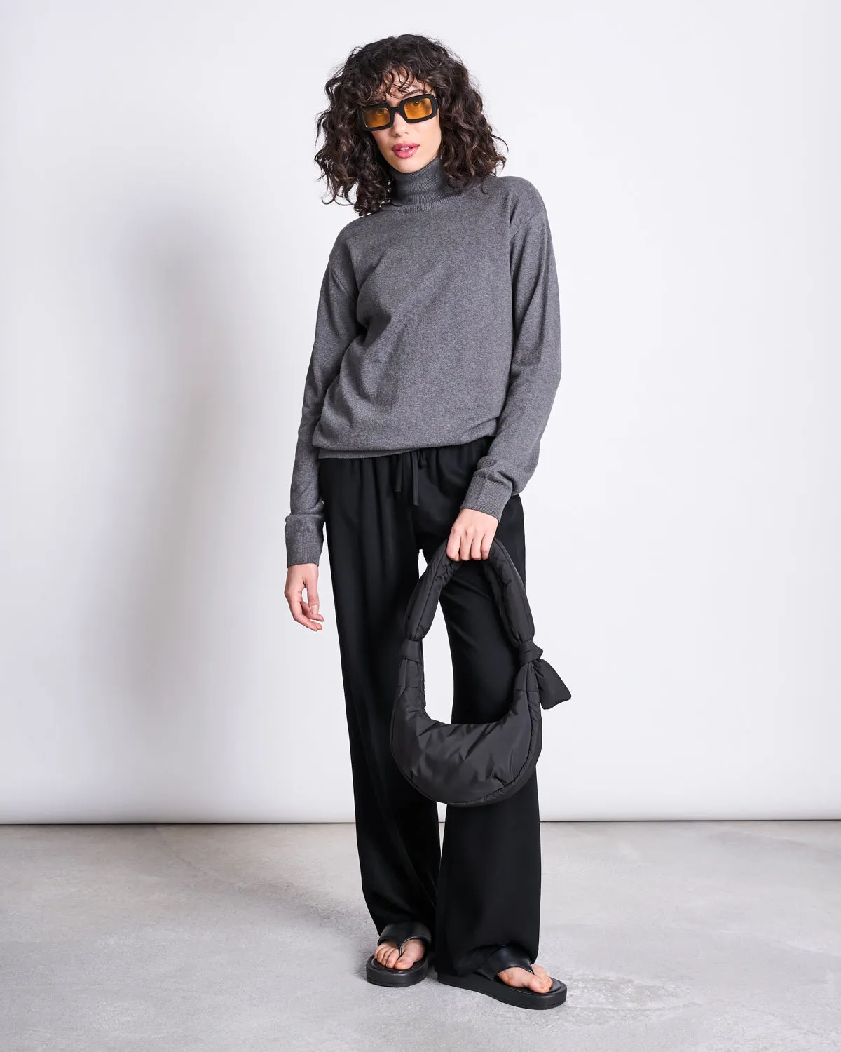 BAG BIWA PUFFY MICRO BLACK