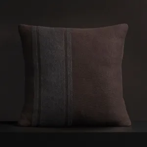 Baja Stripe Sham - Dark Brown/Charcoal