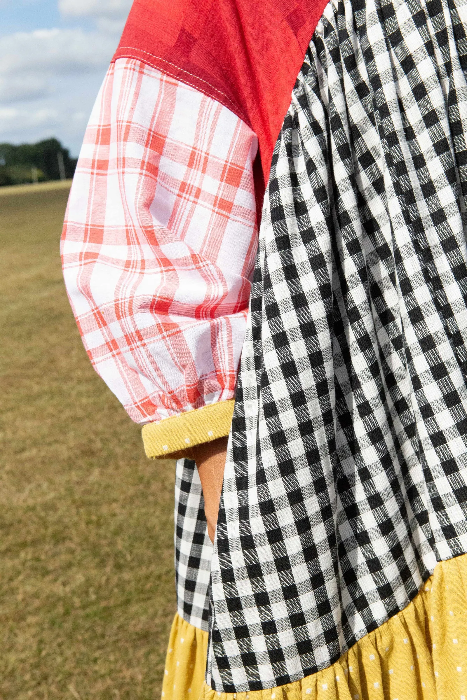 Ballad Dress Patchwork Check