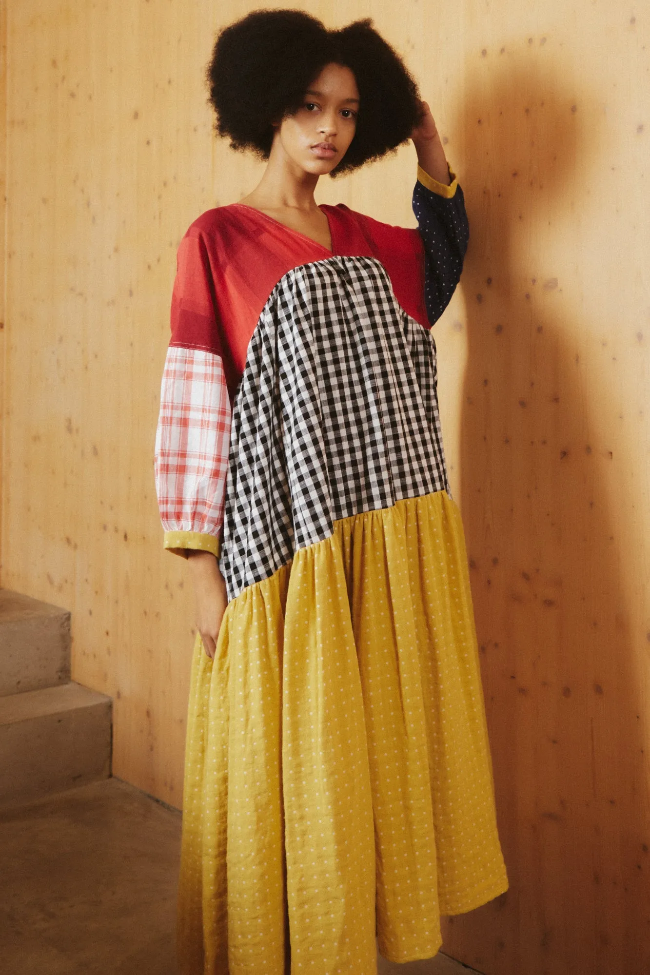 Ballad Dress Patchwork Check
