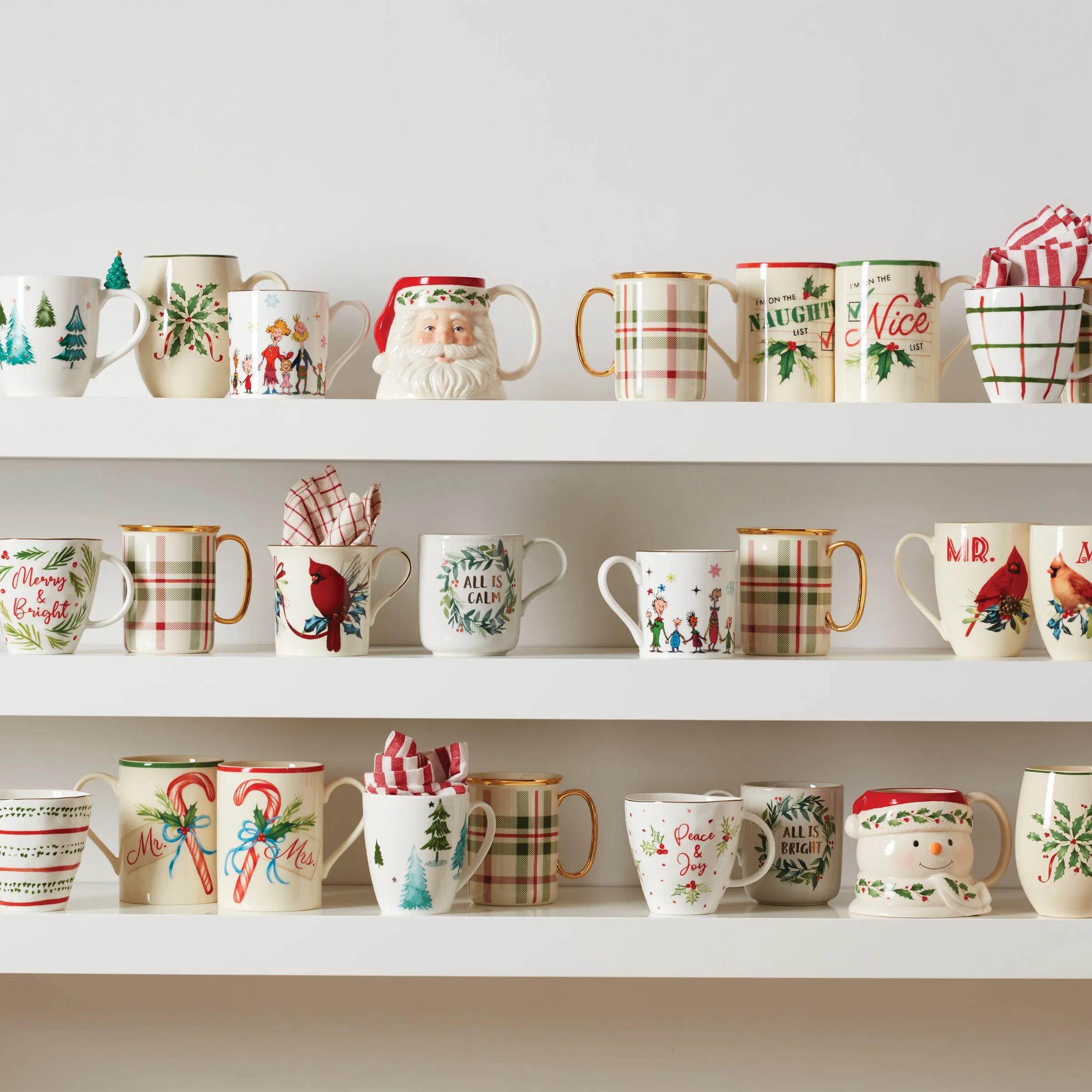 Balsam Lane 4-Piece Mug Set