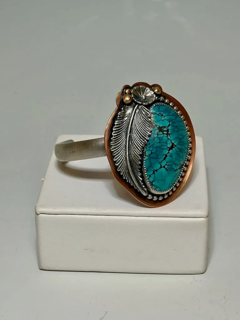 BAMBOO MOUNTAIN FEATHER CUFF JK108