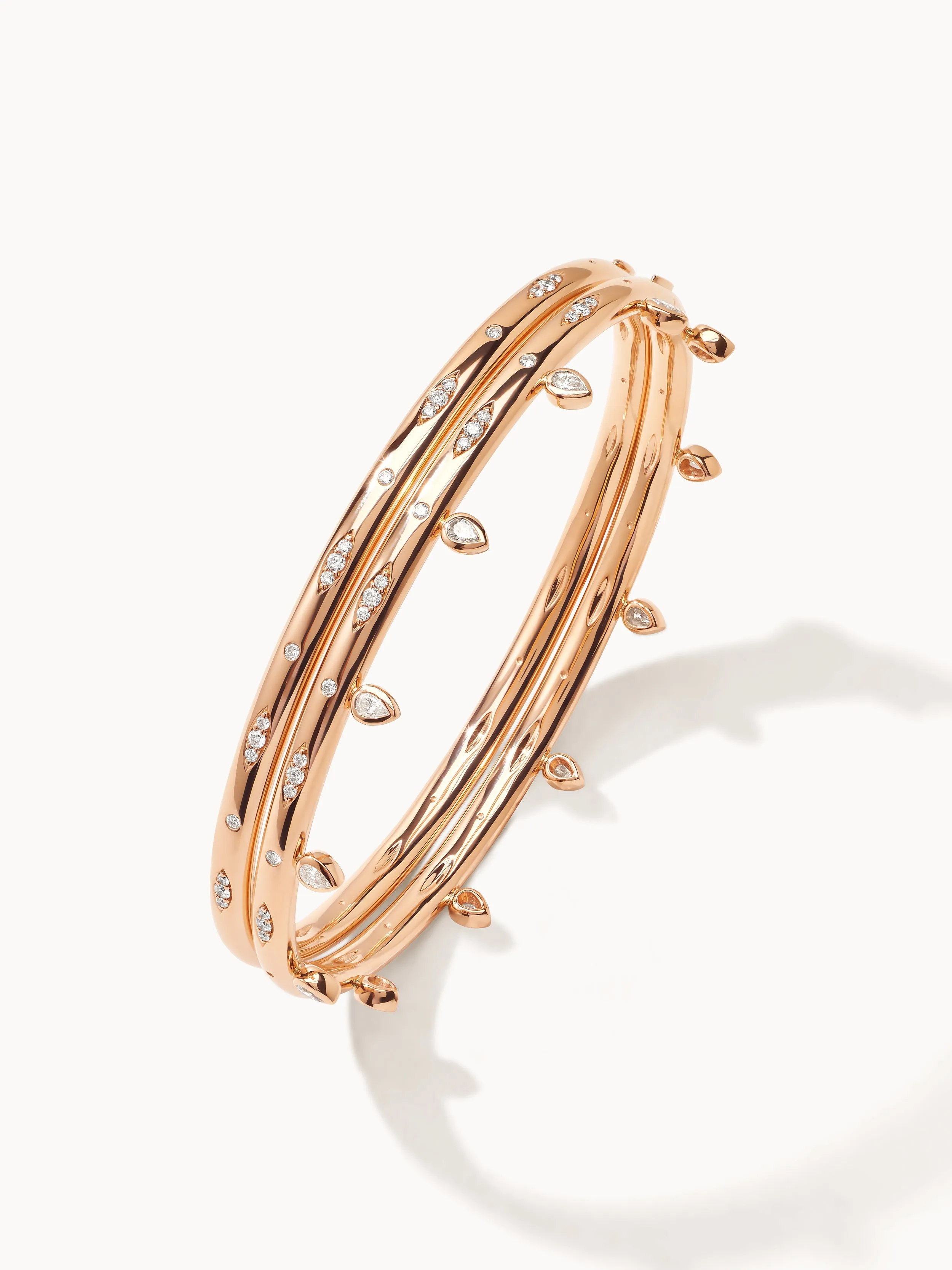 Bangle GYPSY 'Drop' 17 cm 18K rose gold