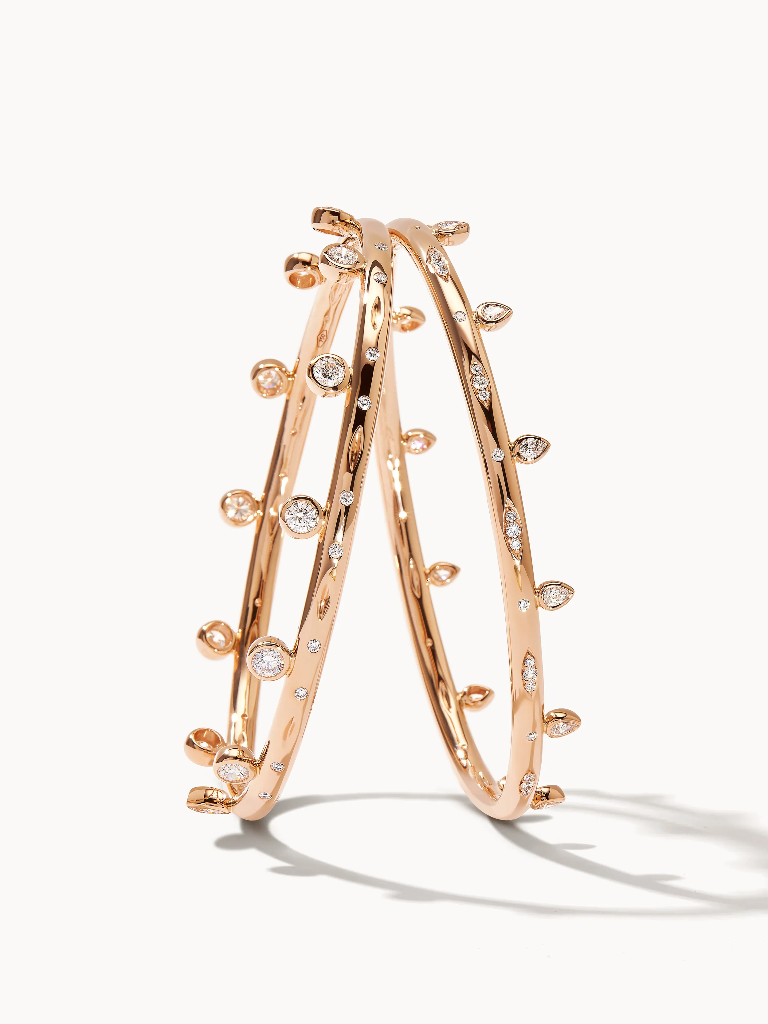 Bangle GYPSY 'Drop' 17 cm 18K rose gold