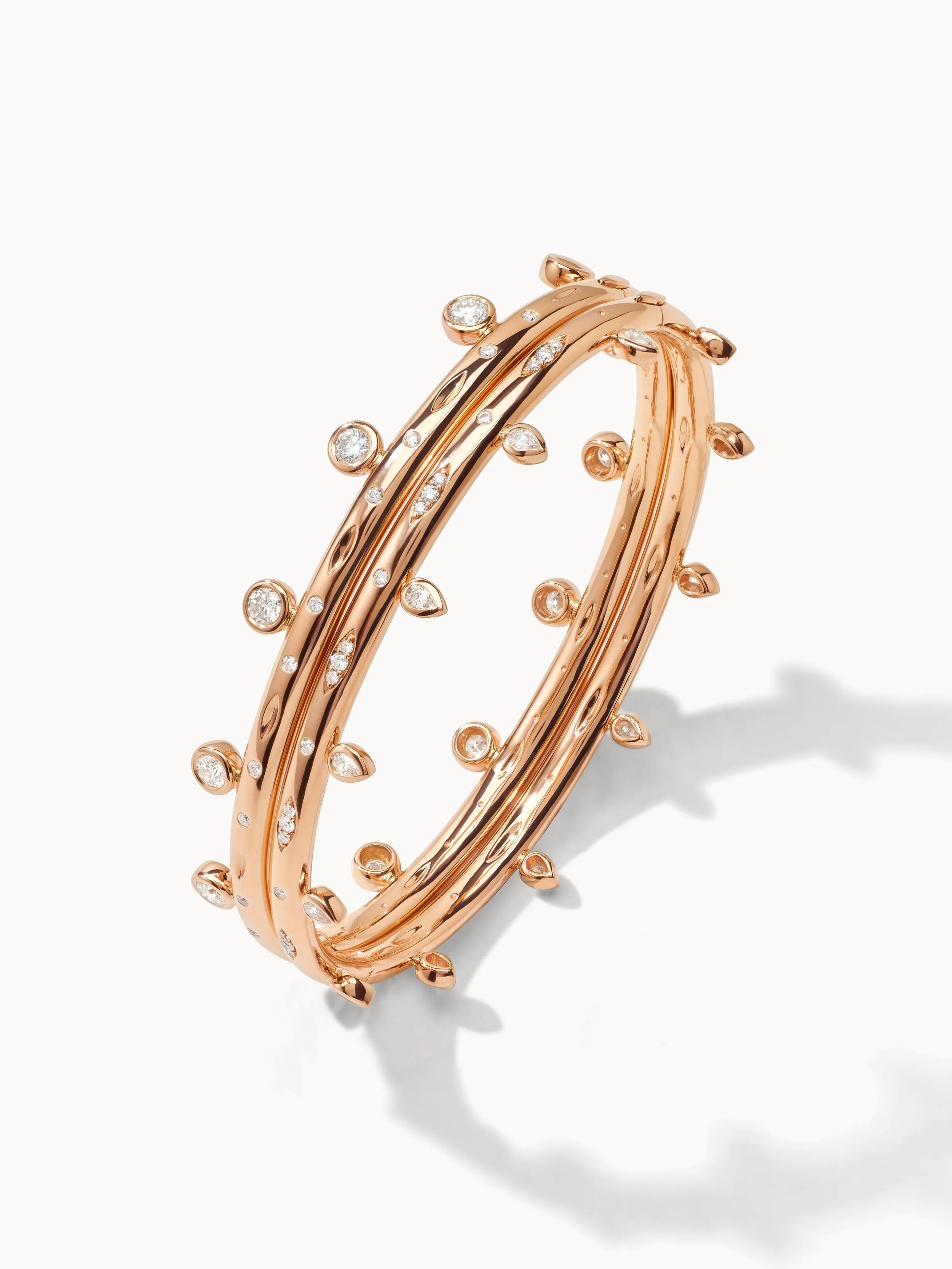 Bangle GYPSY 'Drop' 17 cm 18K rose gold