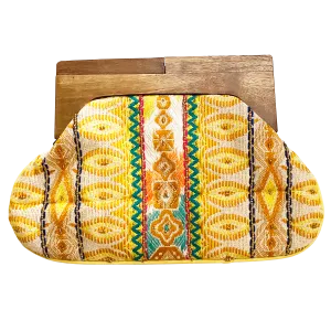 Beaded Clutch with Wooden Handle (DR6913)