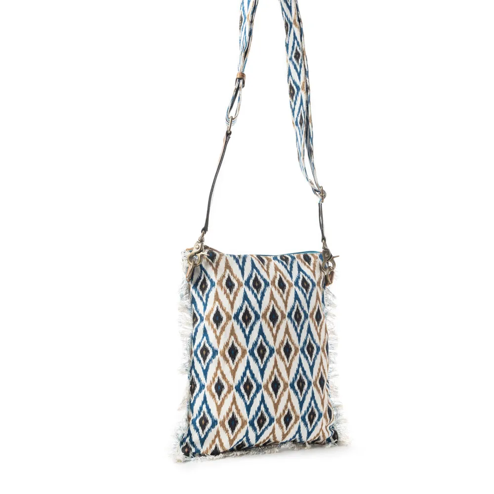 Beautiful Tapestry Crossbody Bag In Blue