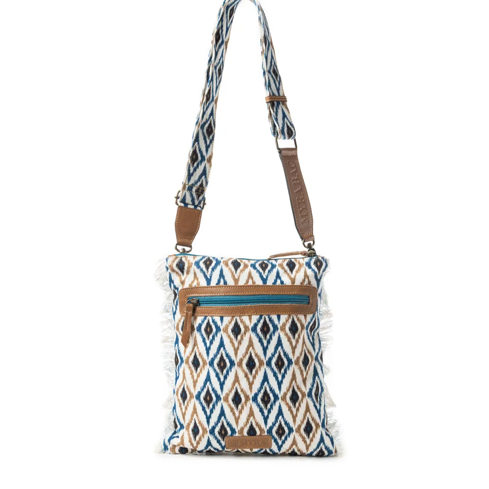 Beautiful Tapestry Crossbody Bag In Blue