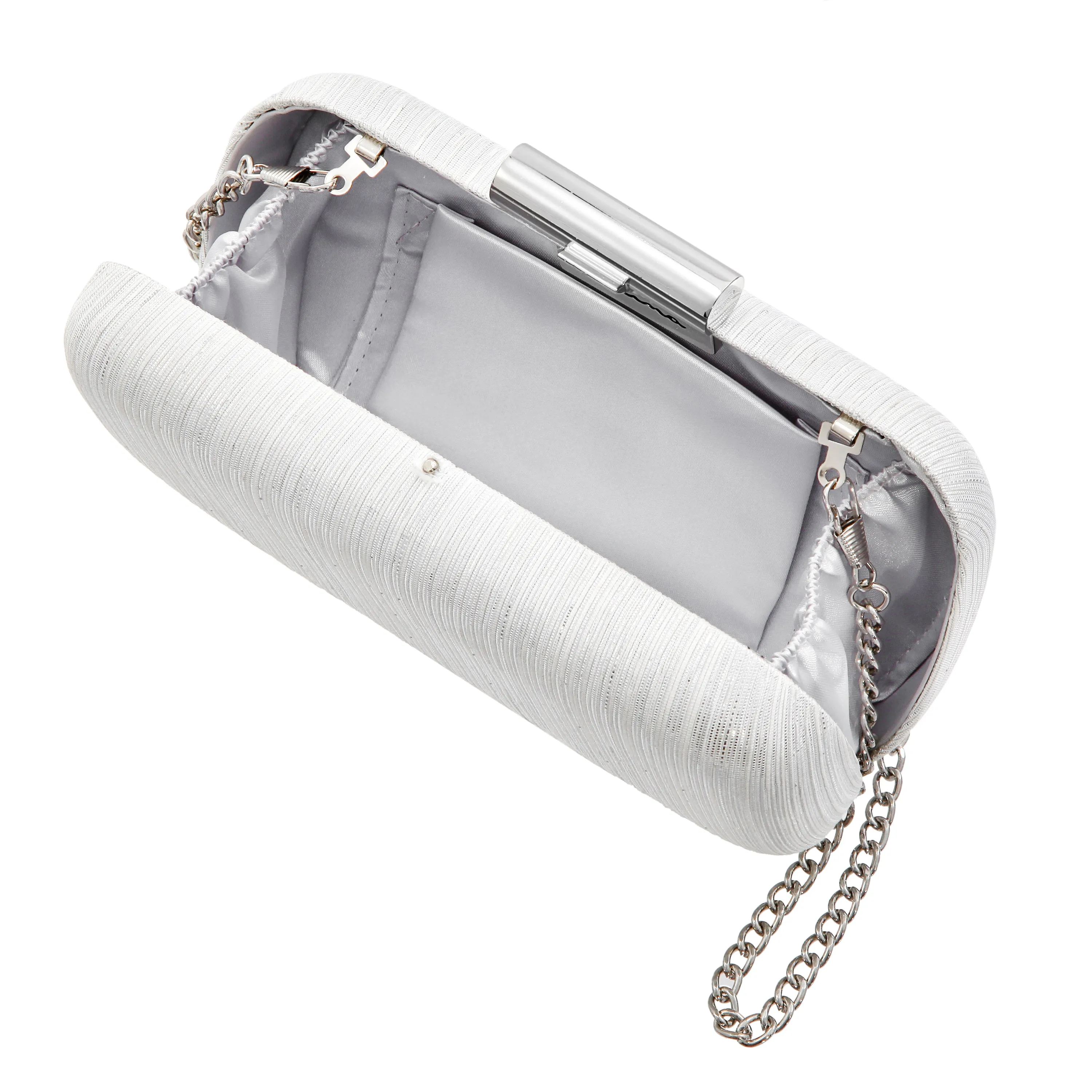 BEDFORD2-SILVER METALLIC STRIPE