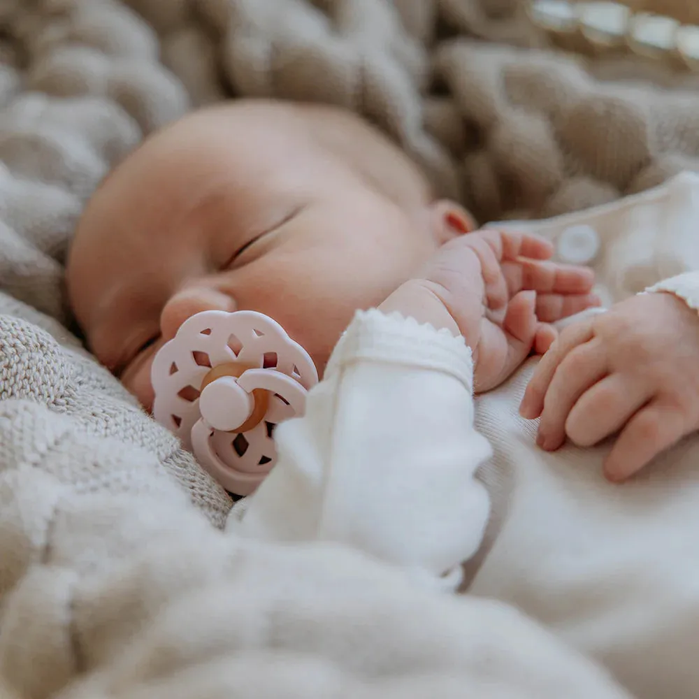 Bibs Boheme Latex Pacifiers - Blossom/Dusky Lilac (2 Pack)