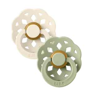 Bibs Boheme Latex Pacifiers - Ivory/Sage (2 Pack)