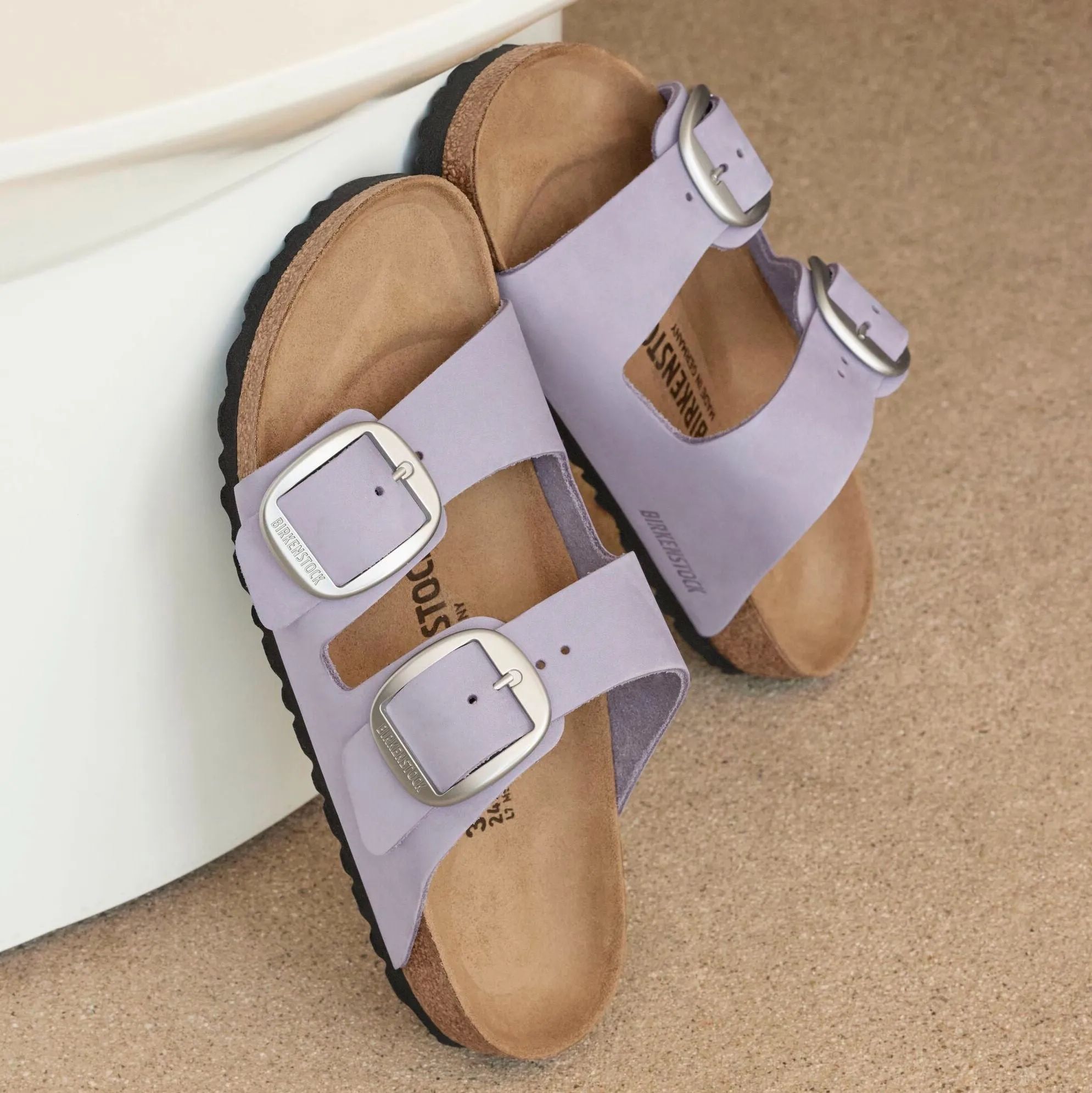 Birkenstock Arizona Big Buckle purple fog nubuck
