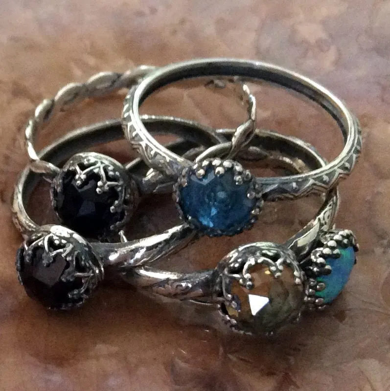 Birthstone Citrine Crown Ring - Simple Dream.