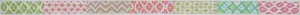 BL-68: Belt – Patchwork of Bright Ikat Patterns – pinks, greens, turquoise, lavenders