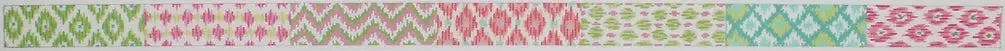 BL-68: Belt – Patchwork of Bright Ikat Patterns – pinks, greens, turquoise, lavenders