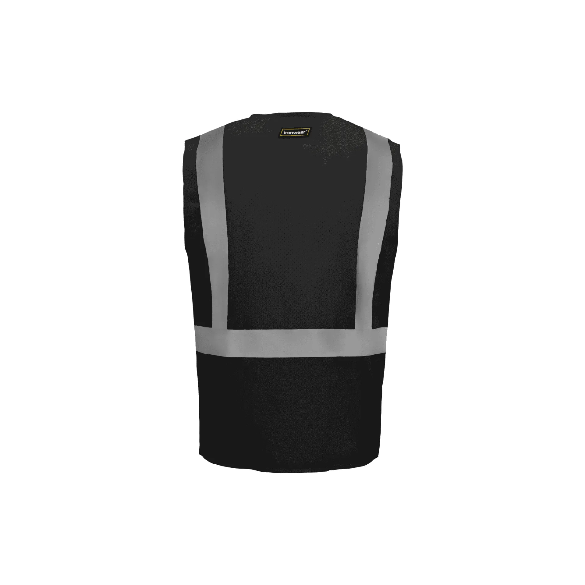 Black Economy Zipper Closure Vest