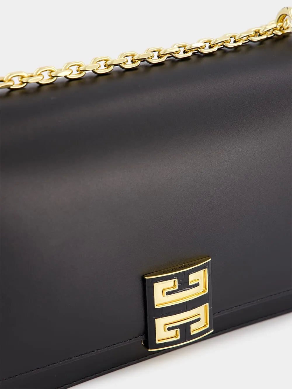 Black Medium 4G Leather Chain Bag