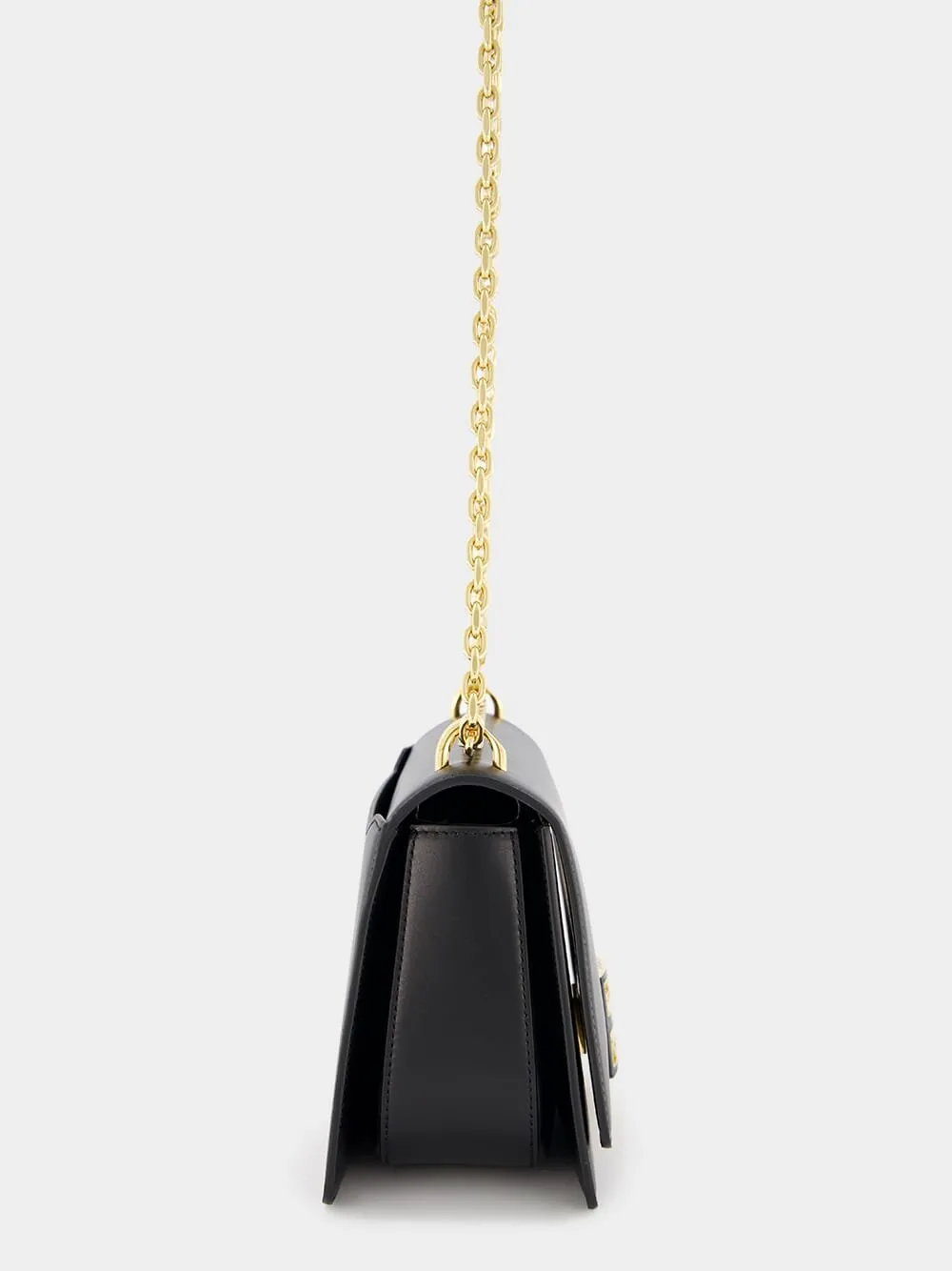 Black Medium 4G Leather Chain Bag