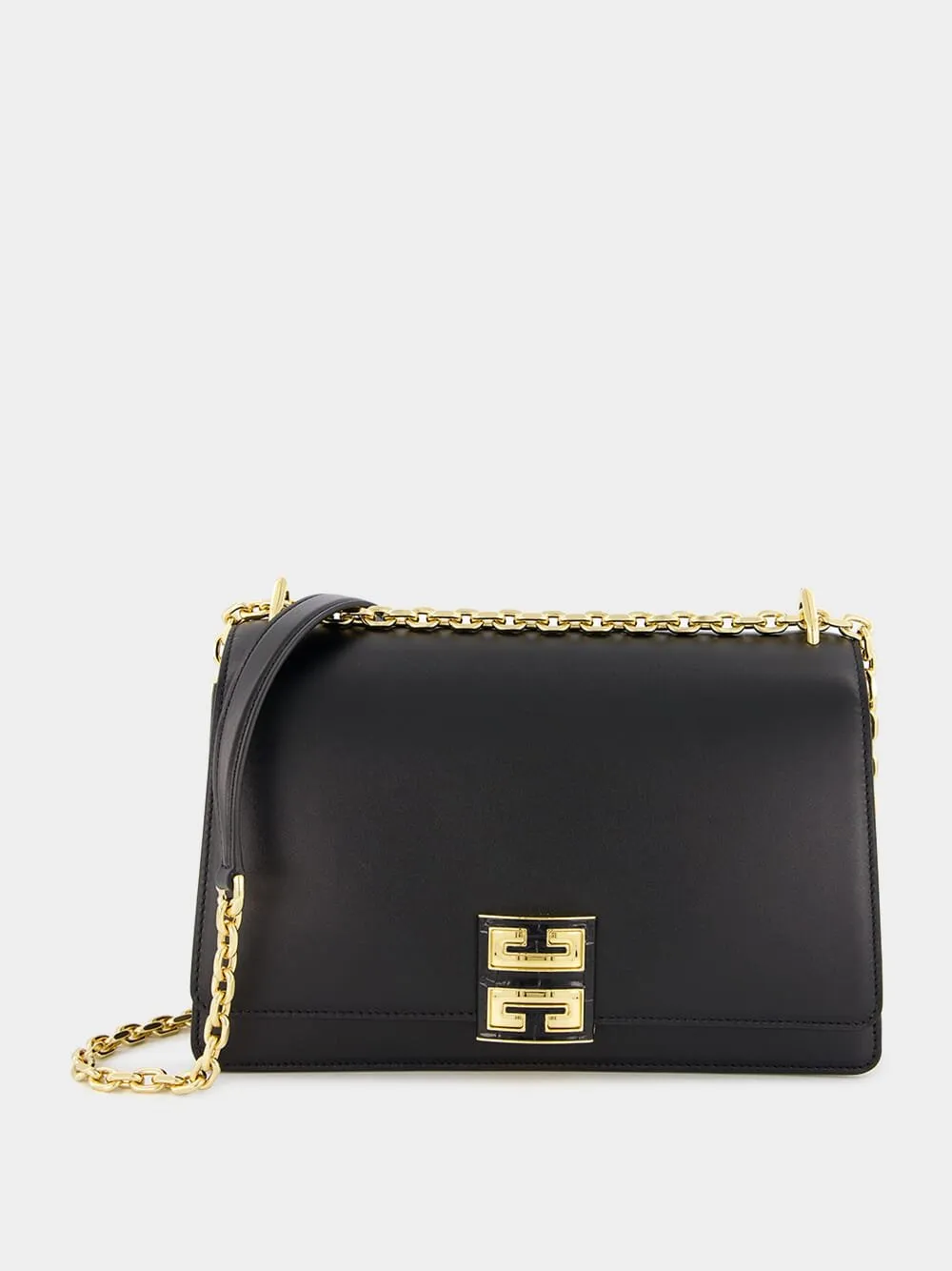 Black Medium 4G Leather Chain Bag