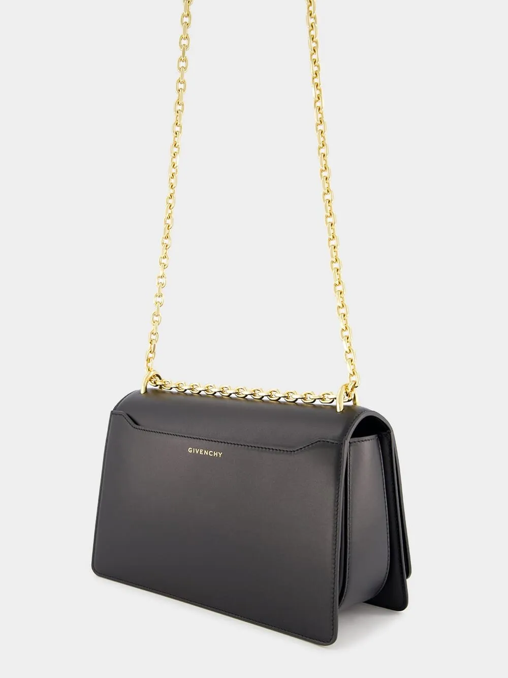 Black Medium 4G Leather Chain Bag