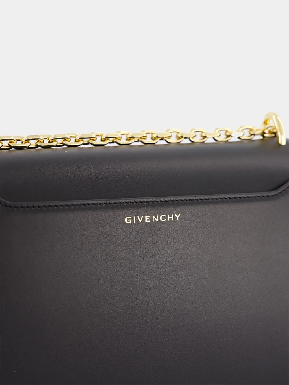 Black Medium 4G Leather Chain Bag