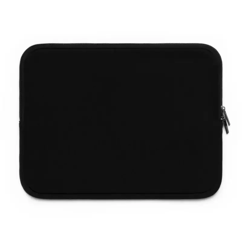 Black Polyester Laptop Sleeve Dual Zipper Enclosures