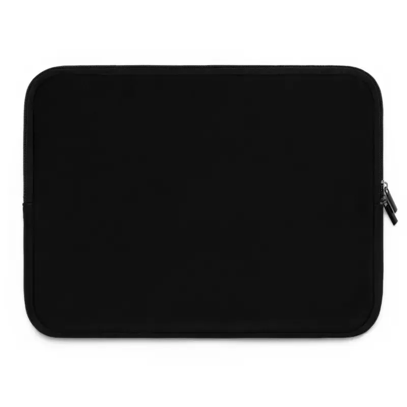 Black Polyester Laptop Sleeve Dual Zipper Enclosures