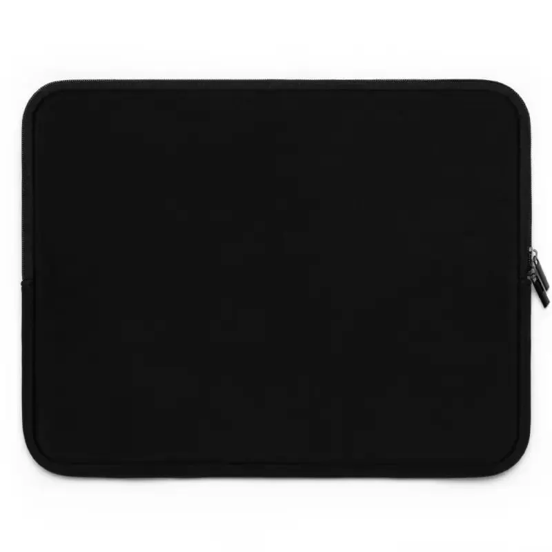 Black Polyester Laptop Sleeve Dual Zipper Enclosures