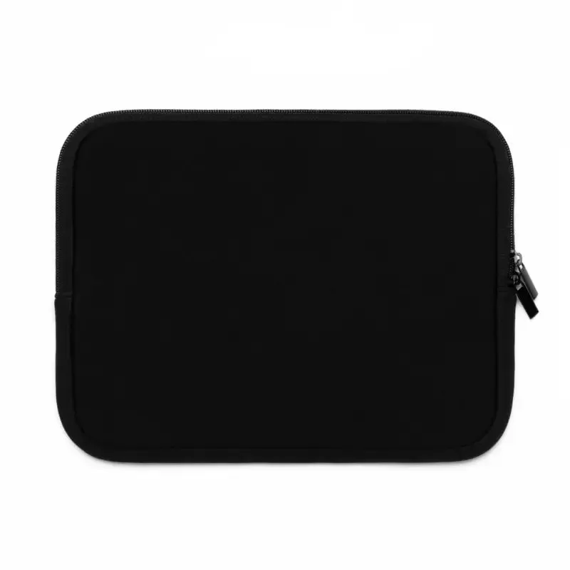 Black Polyester Laptop Sleeve Dual Zipper Enclosures