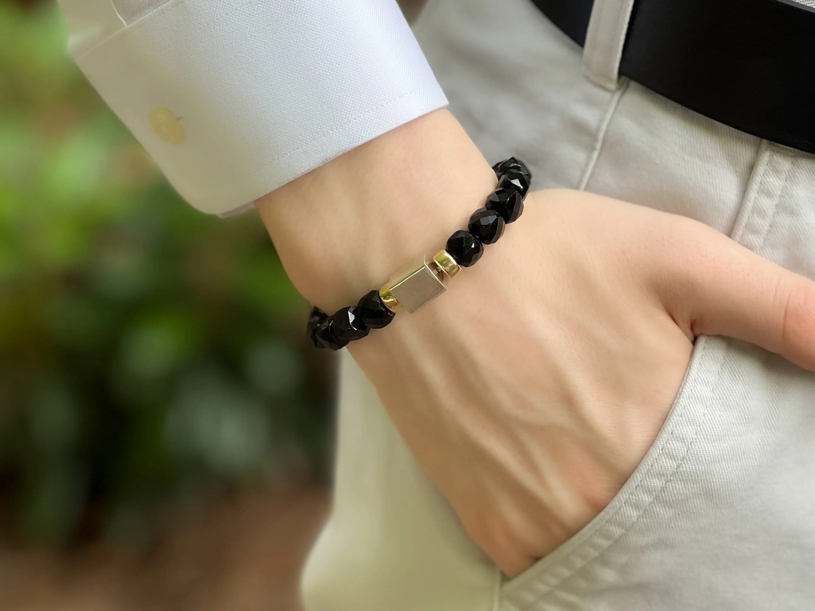 Black Tourmaline Men's Bracelet