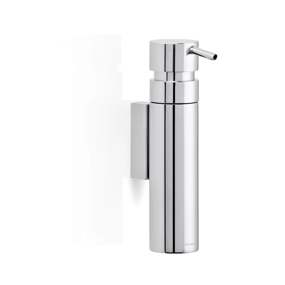 Blomus Soap Dispenser Wall Mounted Gloss Stainless-Steel Small 100ml NEXIO