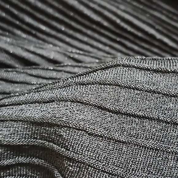 Boden Knitted Party Skirt in Black Metallic