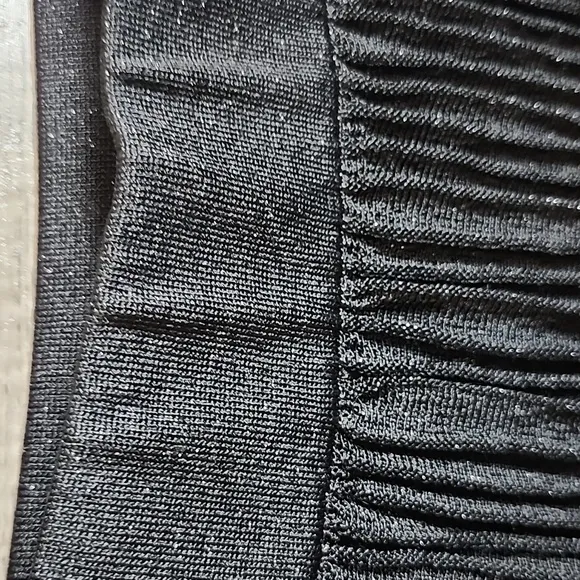 Boden Knitted Party Skirt in Black Metallic