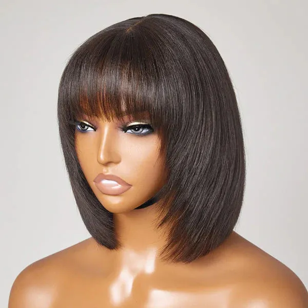 BOGO Ashimary Bangs Bob Wig With Minimalist Undetectable Lace