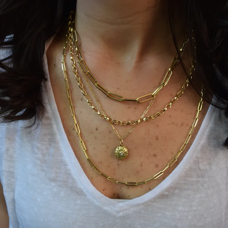BOHEME DELPH OVAL LINK GOLD CHAIN