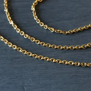 BOHEME GOLD CABLE LINK CHAIN 26" rts