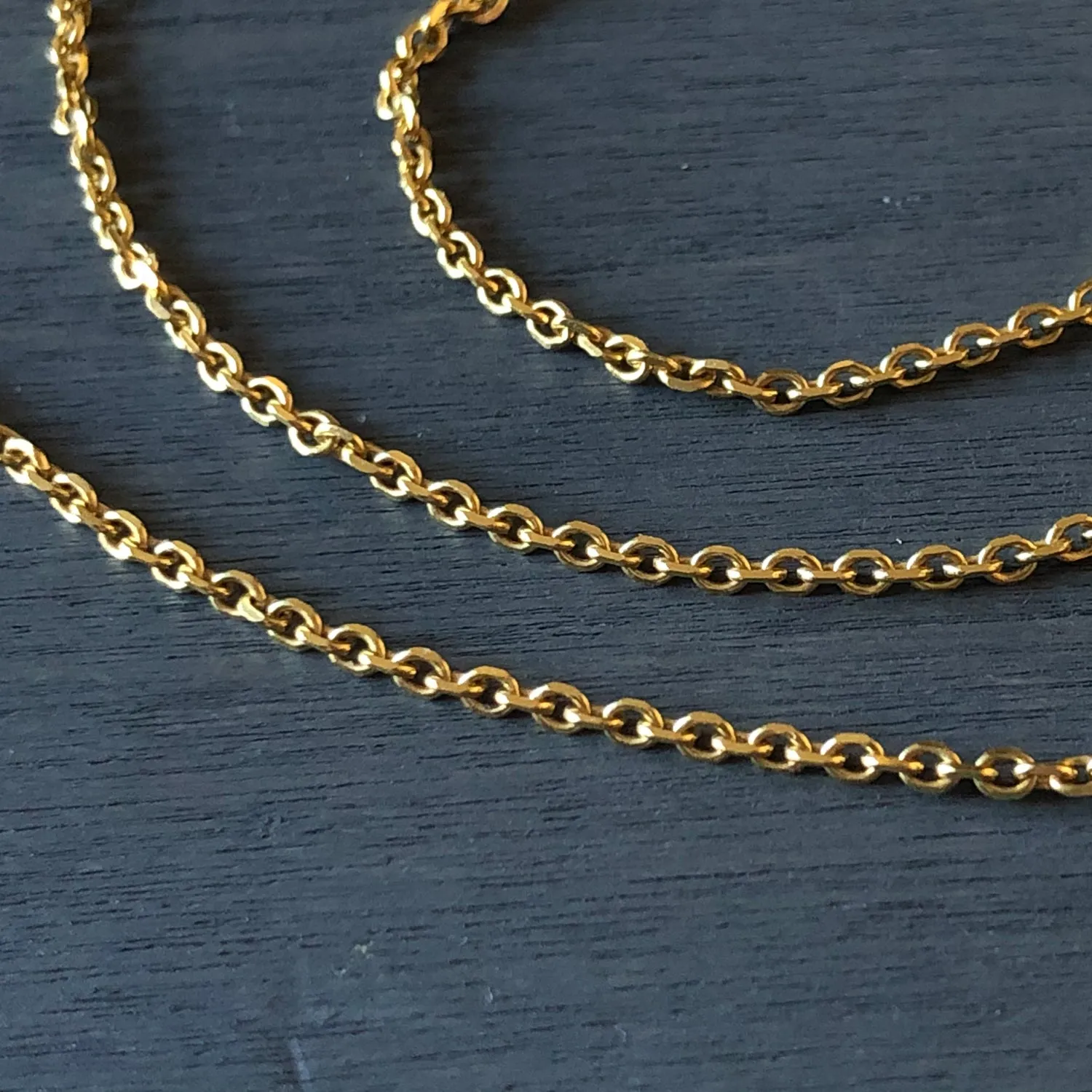 BOHEME GOLD CABLE LINK CHAIN 26" rts