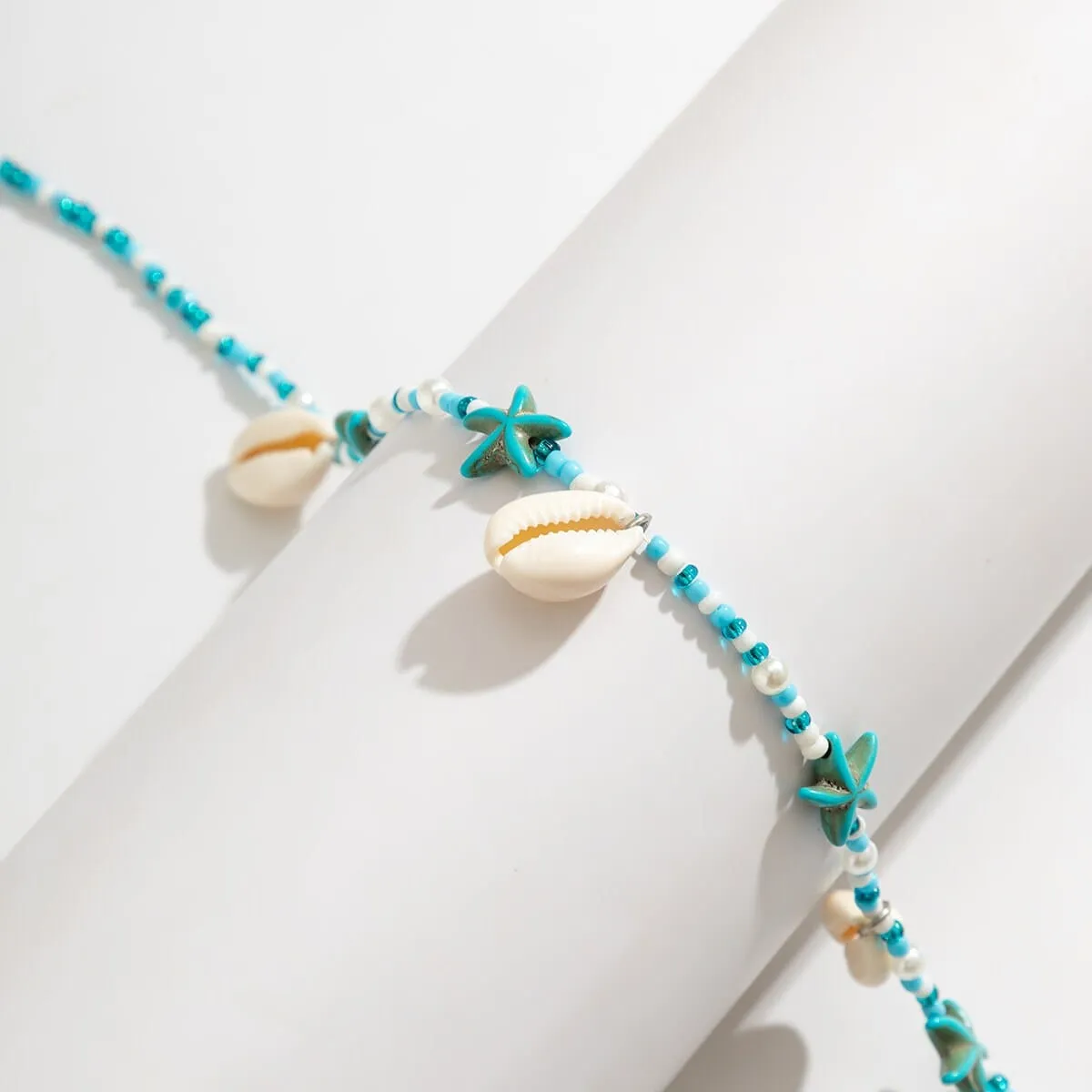Bohemian Cowry Shell Tassel Starfish Seed Bead Waist Chain