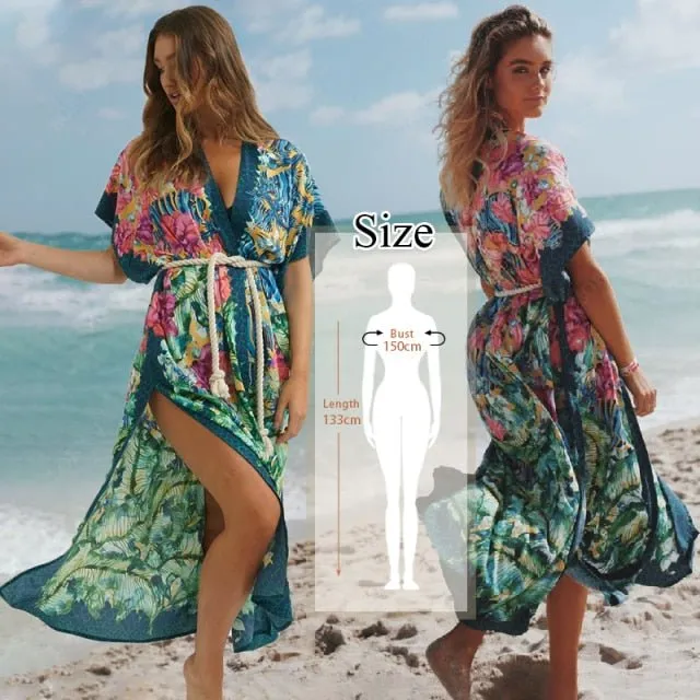 Bohemian Printed Kaftan in Various Styles