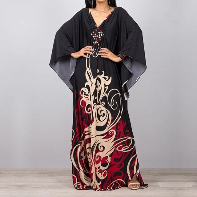 Bohemian Printed Kaftan in Various Styles
