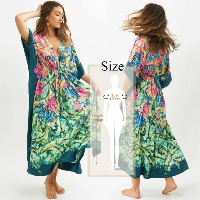 Bohemian Printed Kaftan in Various Styles