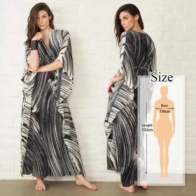 Bohemian Printed Kaftan in Various Styles