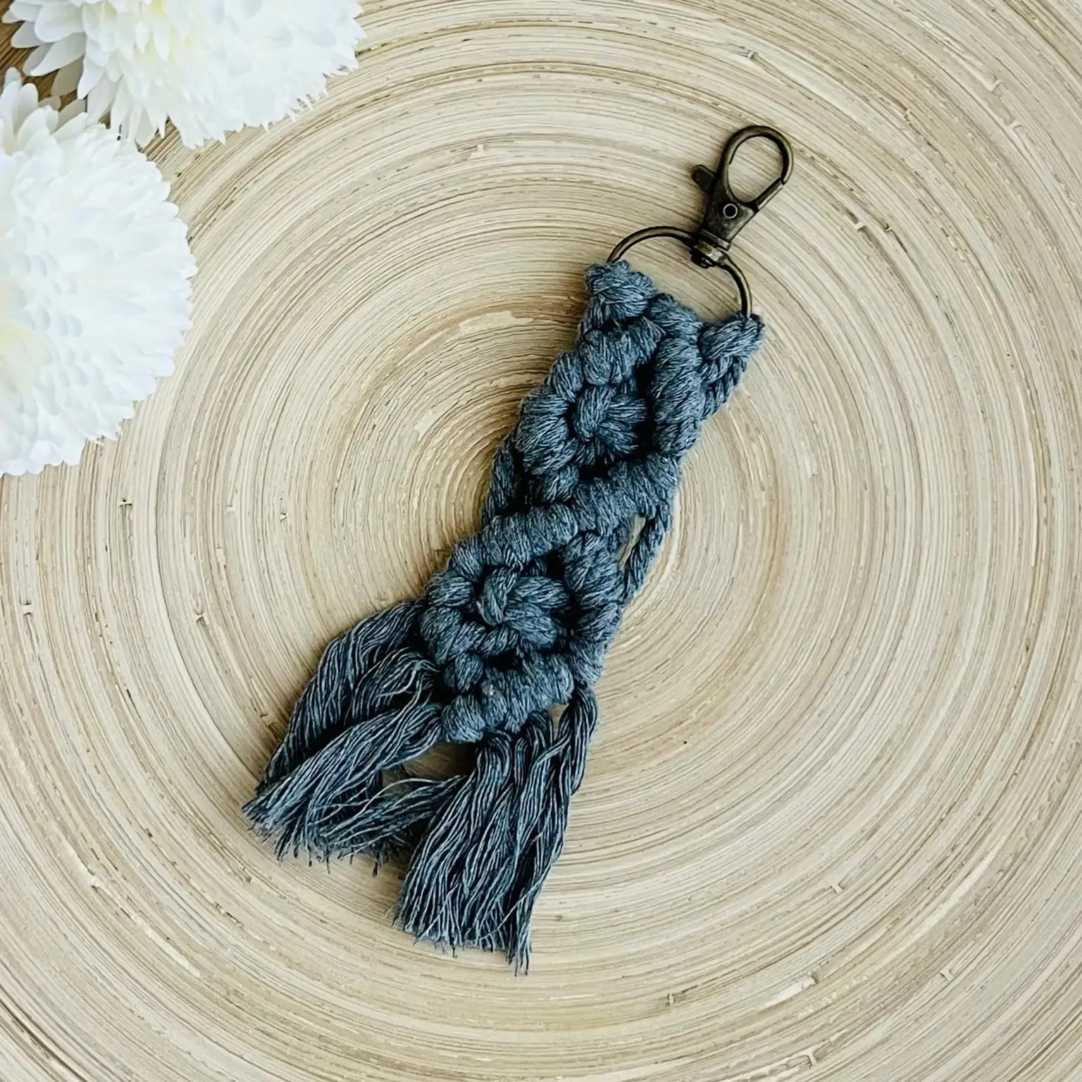 Boho Macrame Keychain