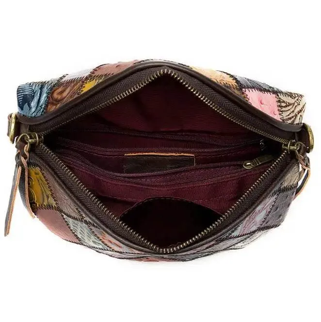 Boho Style Leather Waist Bag for Women Crossbody Chest Bag