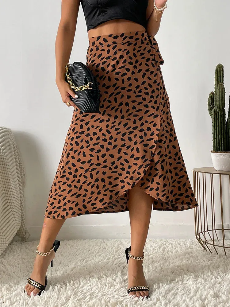 BohoWrap Print Skirt