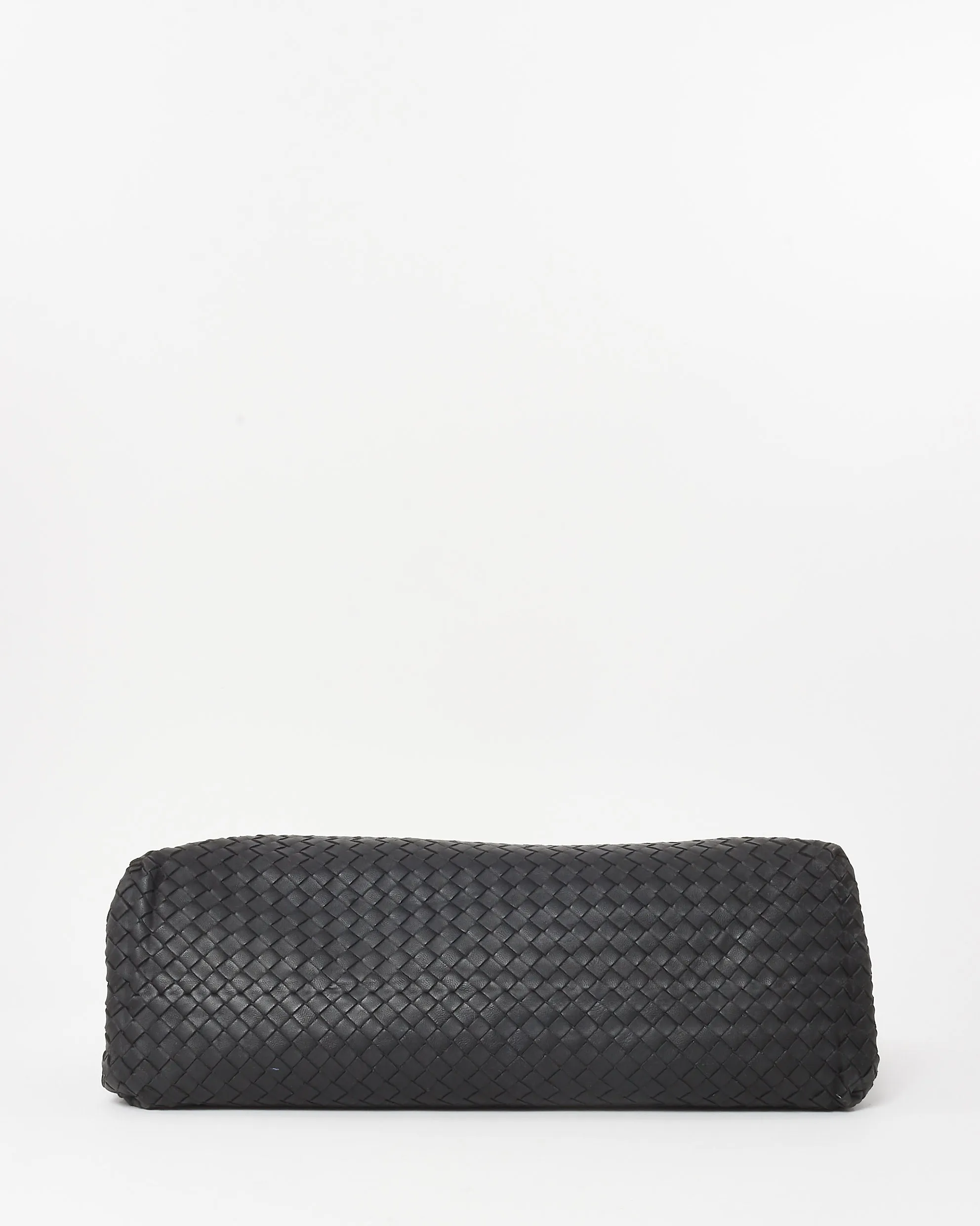 Bottega Veneta Vintage Black Intrecciato Leather Medium Olimpia Shoulder Bag
