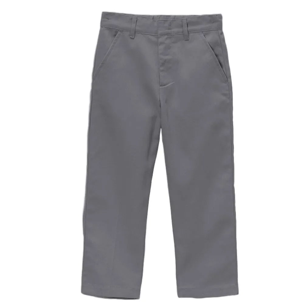 Boy's Navy Uniform Twill Pants Flat Front Pants 5-16